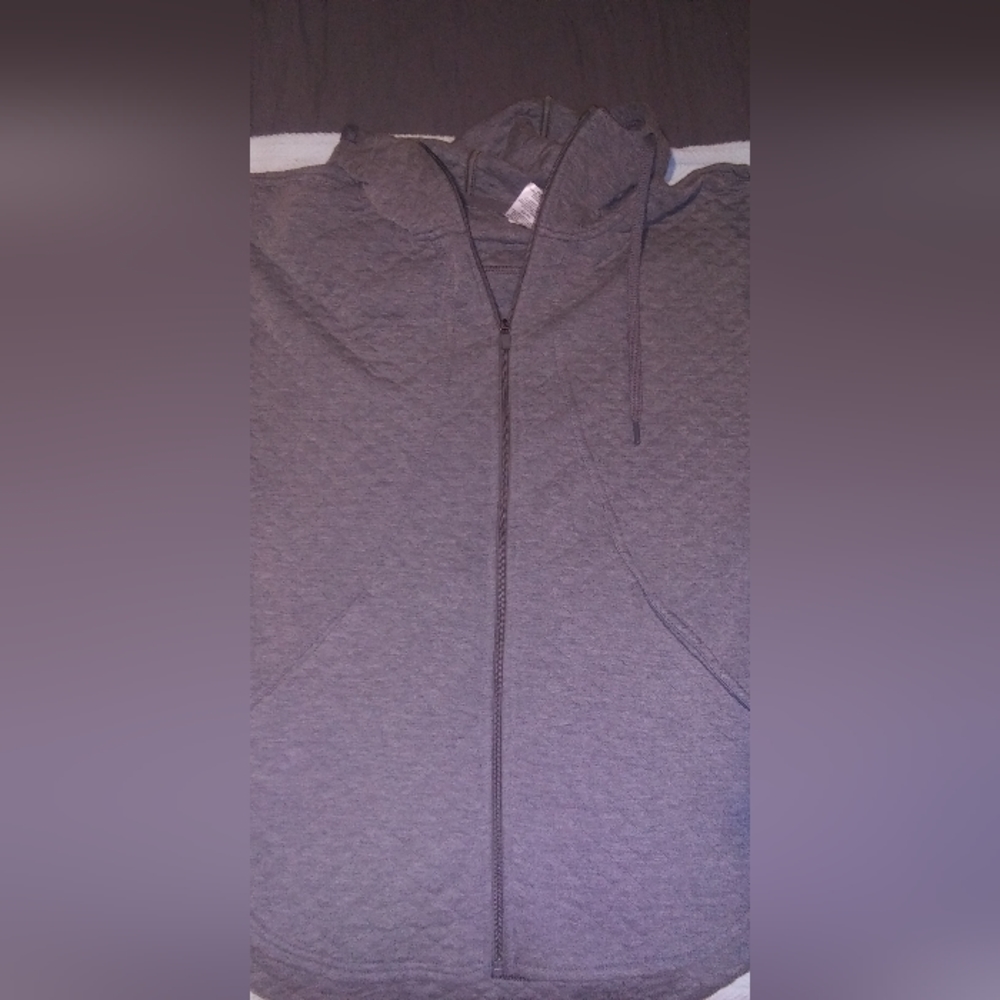 Athletics zip up jacket with hood